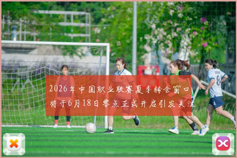 2026年中国职业联赛夏季转会窗口将于6月18日零点正式开启引发关注